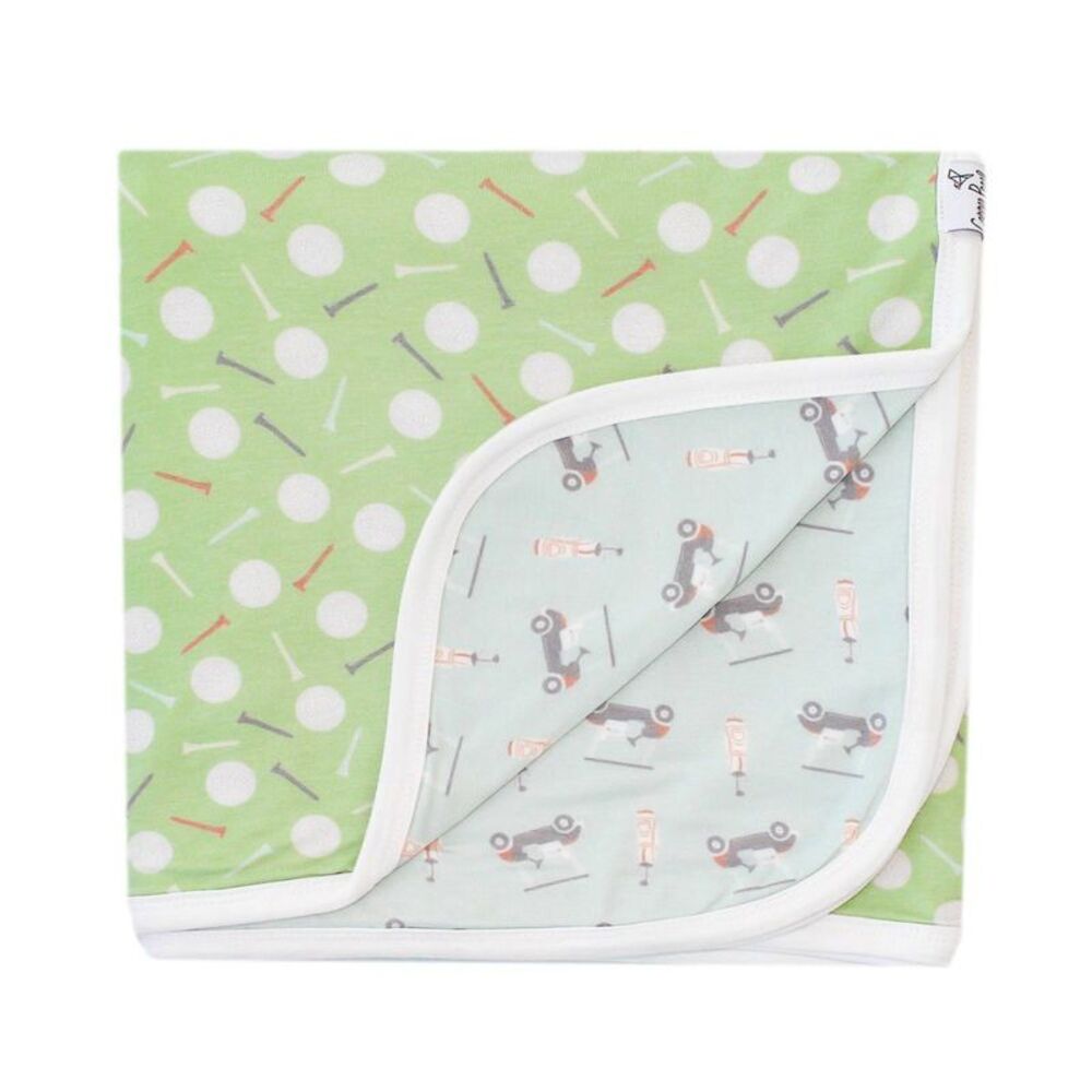 Copper Pearl 3-Layer Baby Quilt - Bogey: Sports Theme Jersey Construction